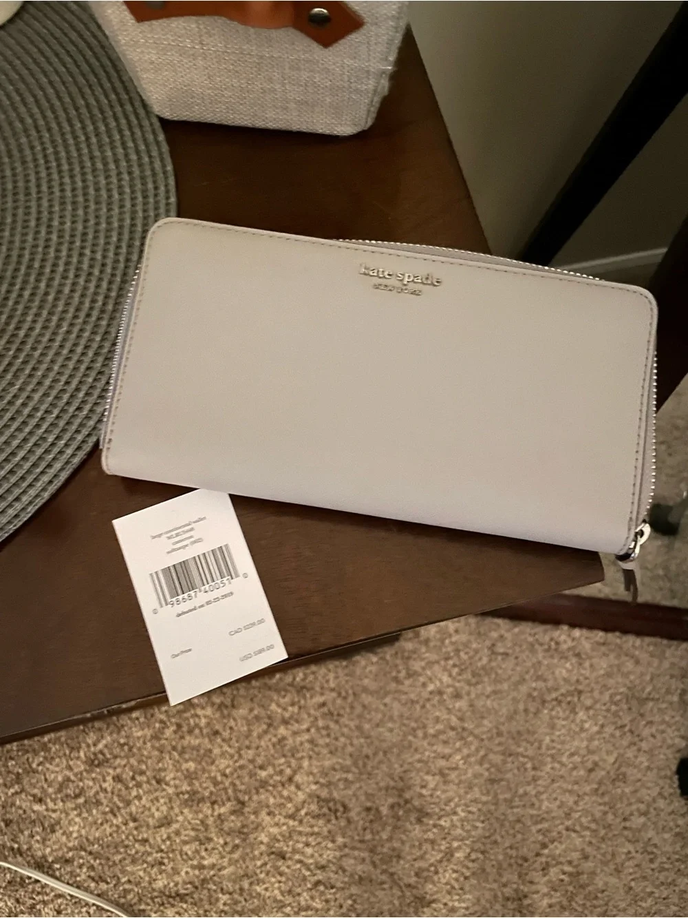 Kate Spade New York Slim Zip Continental Wallet NWT